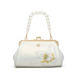 image-Clutch Bag Han Chinese Clothing Bag Hand Embroidered Cowhide Small Bag