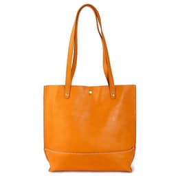 image-Top Layer Cowhide Handbag Korean Casual Large Capacity Women's Shoulder Bag