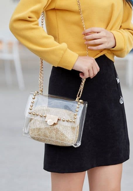 image-Single Shoulder Crossbody Women's Small Square Bag