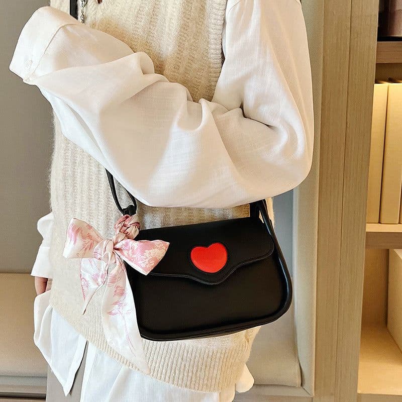image-Women's Simple Shoulder Bag Fashion Silk Scarf Crossbody