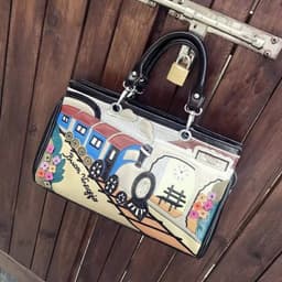 image-Women's Bag Fashion Stitching Embroidery Embroidered Bag