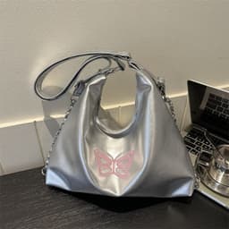 image-Women's Fashion Casual Soft Leather Large Capacity One-shoulder Bucket Bag