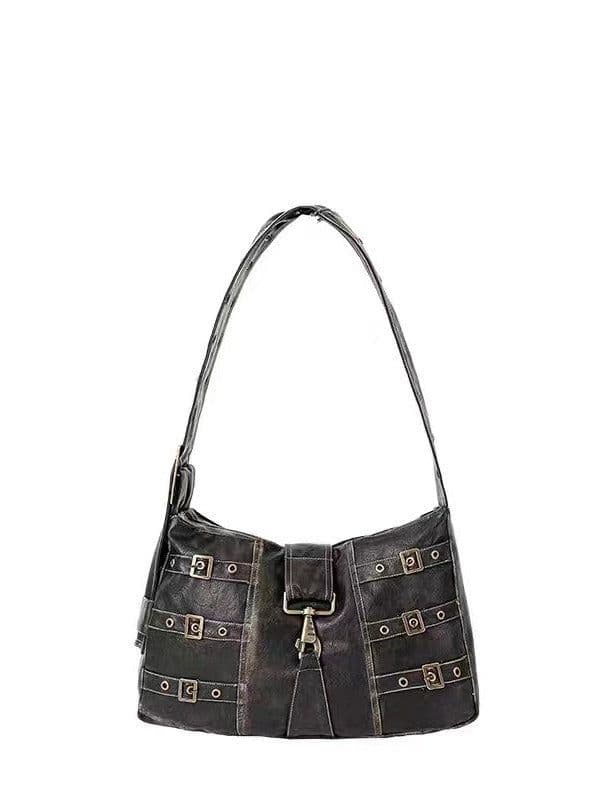 image-Fashion Women's Black Crossbody Big Bag