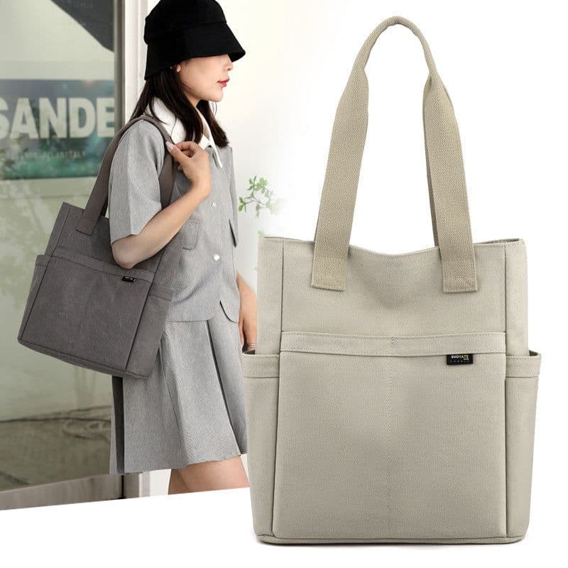 image-Casual Portable Summer New Shoulder Bag Canvas Bag For Women