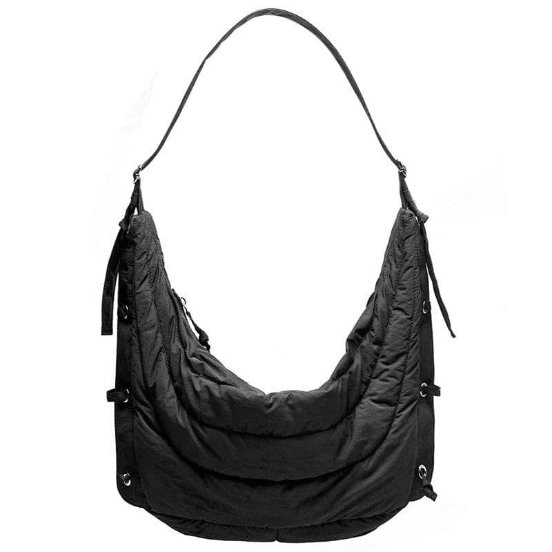 image-Cotton Horn Hobo Bag Leisure Simple And Lightweight Large Capacity Men's And Women's Handbags