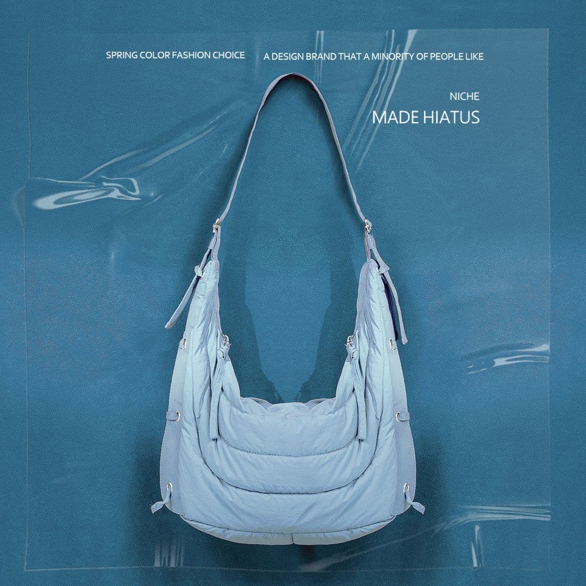 image-Cotton Horn Hobo Bag Leisure Simple And Lightweight Large Capacity Men's And Women's Handbags