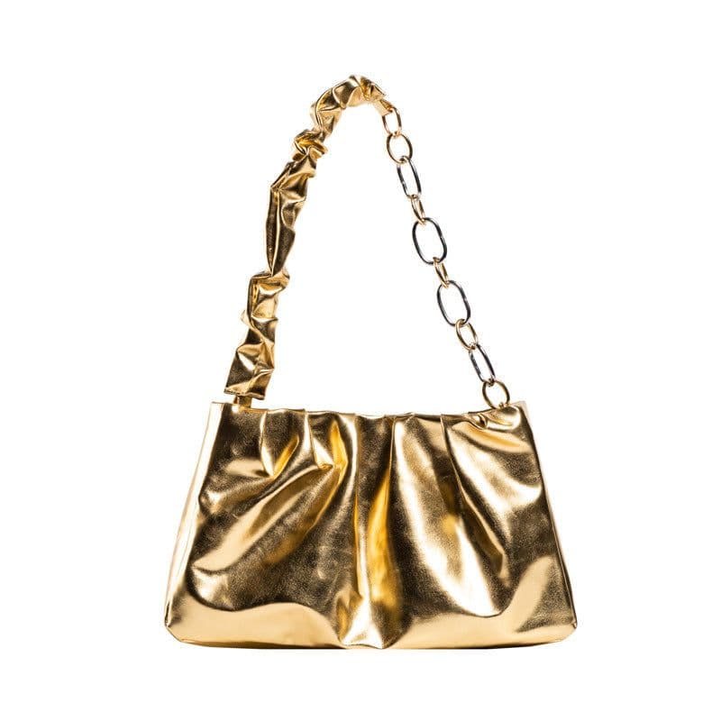 image-Fashionable Simple Glossy Women's Shoulder Bag