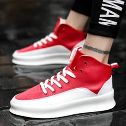 image-Pure White Thick Bottom Casual Sports Skate Shoes