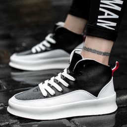 image-Pure White Thick Bottom Casual Sports Skate Shoes