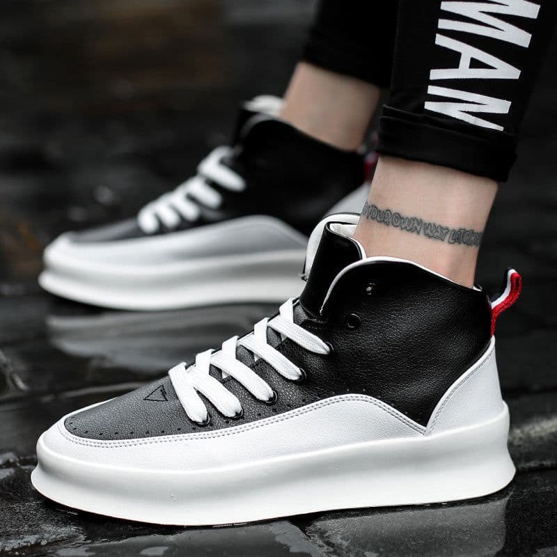 image-Pure White Thick Bottom Casual Sports Skate Shoes