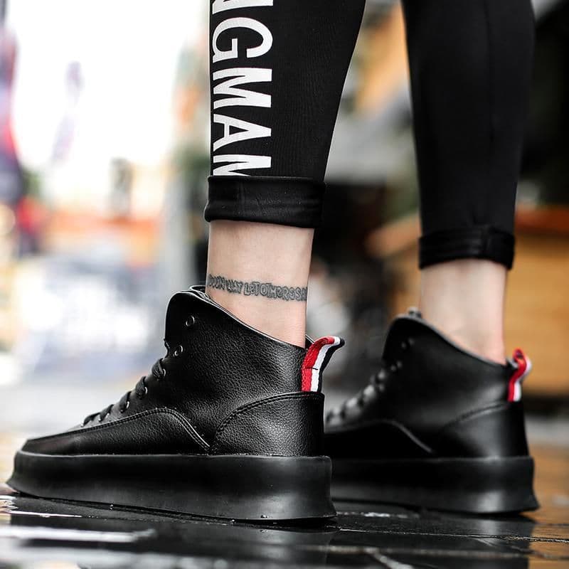 image-Pure White Thick Bottom Casual Sports Skate Shoes