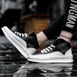 image-Pure White Thick Bottom Casual Sports Skate Shoes