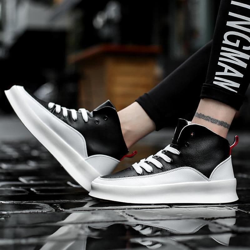 image-Pure White Thick Bottom Casual Sports Skate Shoes