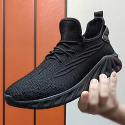 image-Plus Size Flyknit Men's Shoes Leisure Slip-on