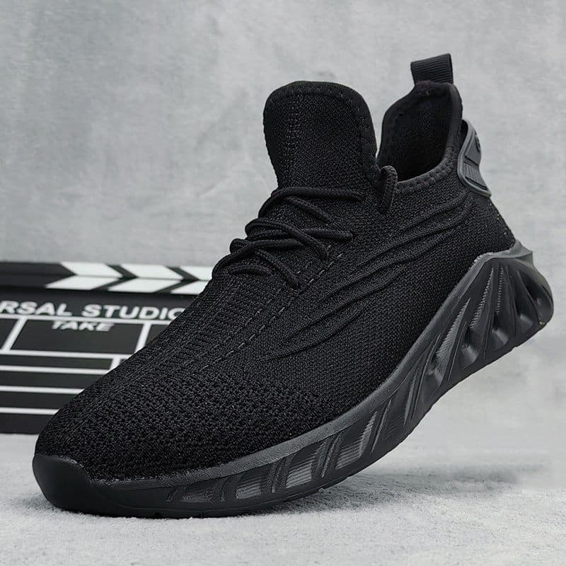 image-Plus Size Flyknit Men's Shoes Leisure Slip-on