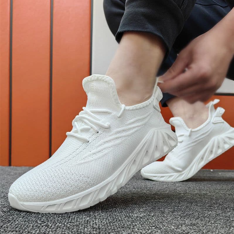 image-Plus Size Flyknit Men's Shoes Leisure Slip-on