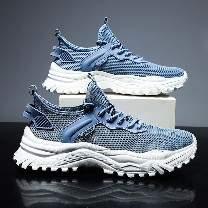 image-Men's Hollow Breathable Mesh Sneakers