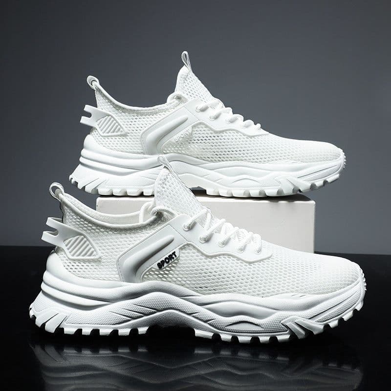 image-Men's Hollow Breathable Mesh Sneakers