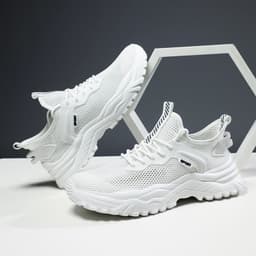 image-Men's Hollow Breathable Mesh Sneakers