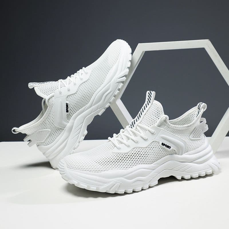 image-Men's Hollow Breathable Mesh Sneakers