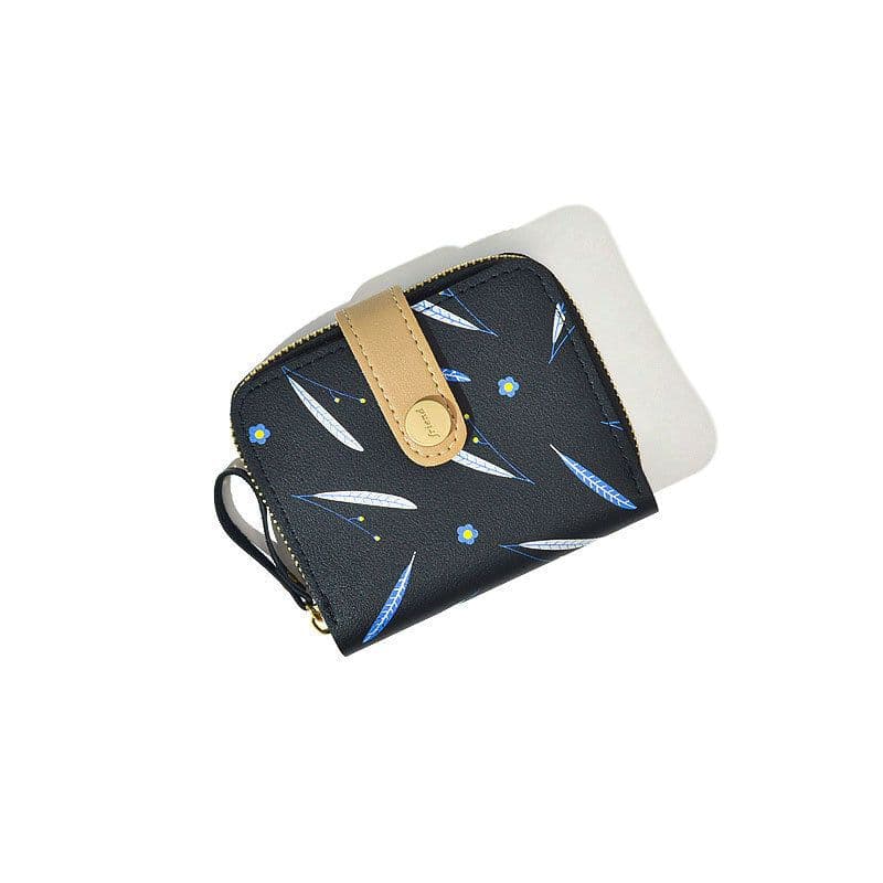 image-Women's Leather Coin Purse Short Cute Small Large Capacity