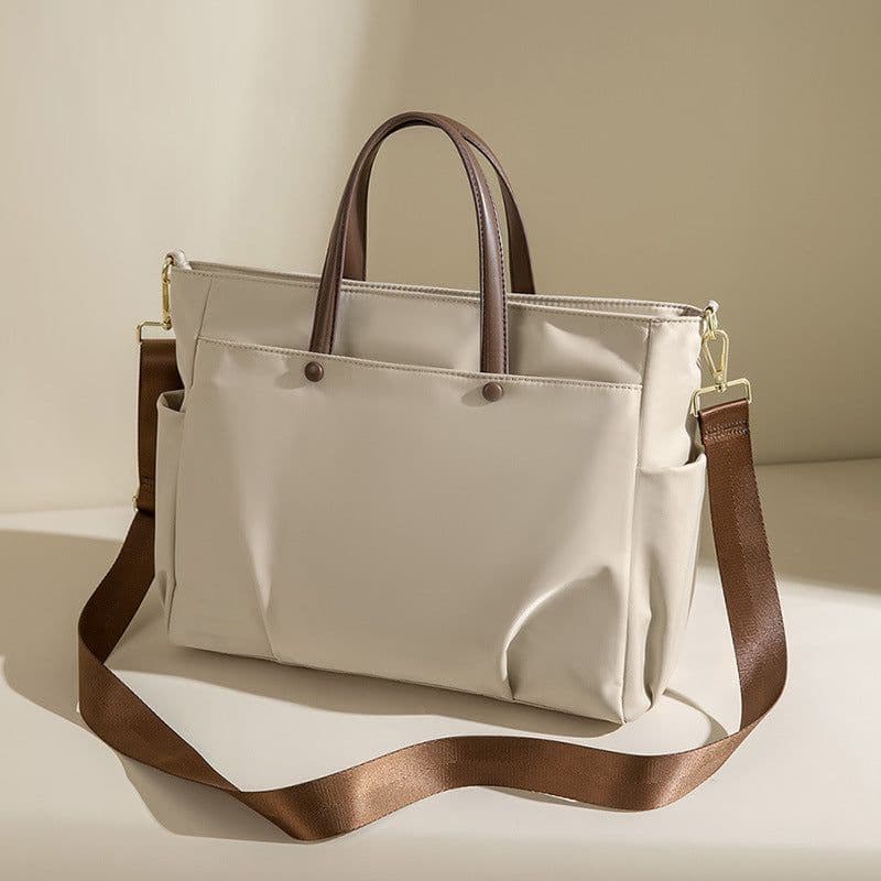 image-Women's Business Shoulder Bag Hand-carrying Oxford Cloth Waterproof