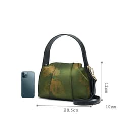 image-Women's Fashionable Simple Mulberry Silk Messenger Bag