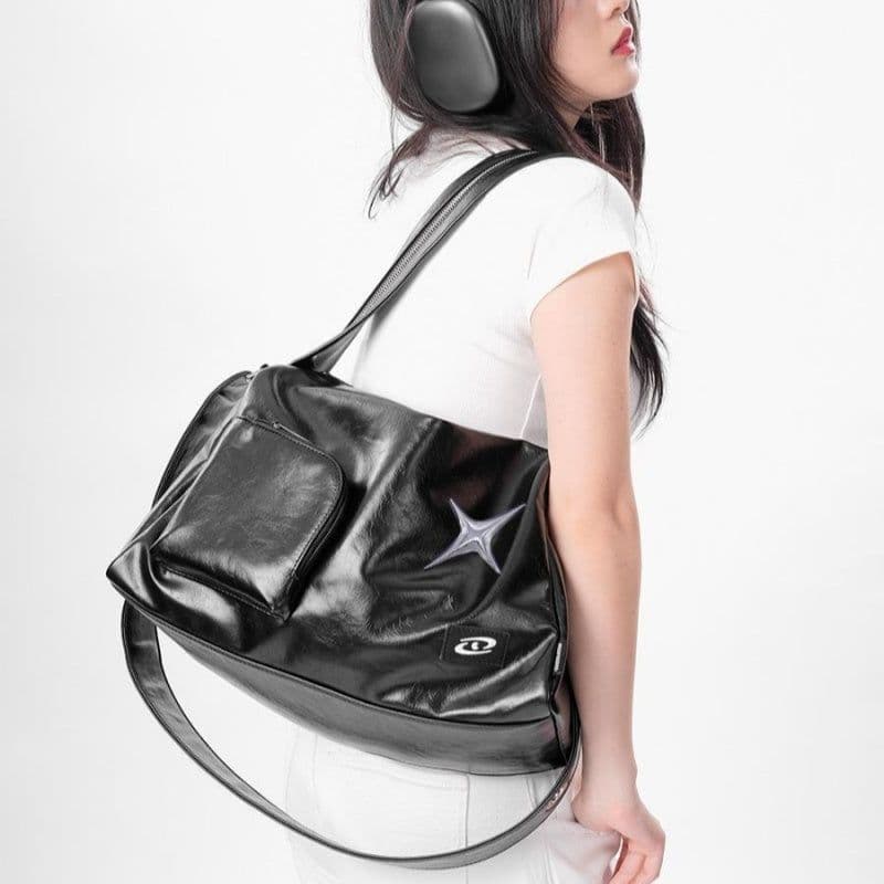 image-Crossbody Tote Prepuce Women's Large Capacity Commuter Bag Shoulder