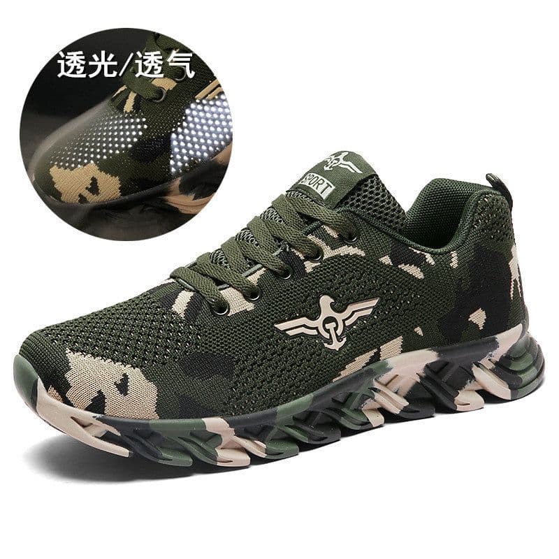 image-Sports Casual Camouflage Military Training Running Shoes