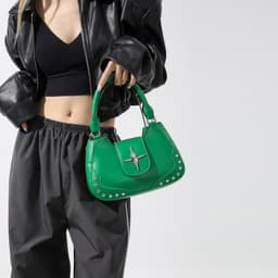 image-Women's Fashion Simple Casual Portable Messenger Bag