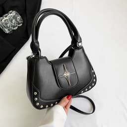 image-Women's Fashion Simple Casual Portable Messenger Bag