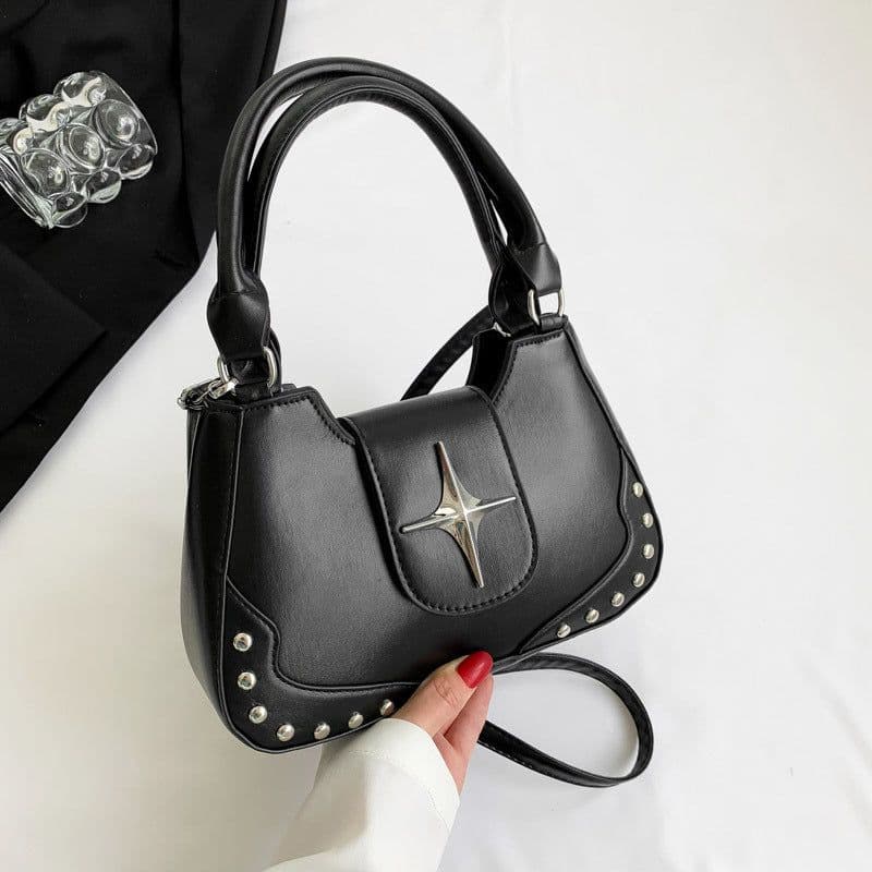 image-Women's Fashion Simple Casual Portable Messenger Bag