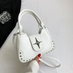 image-Women's Fashion Simple Casual Portable Messenger Bag