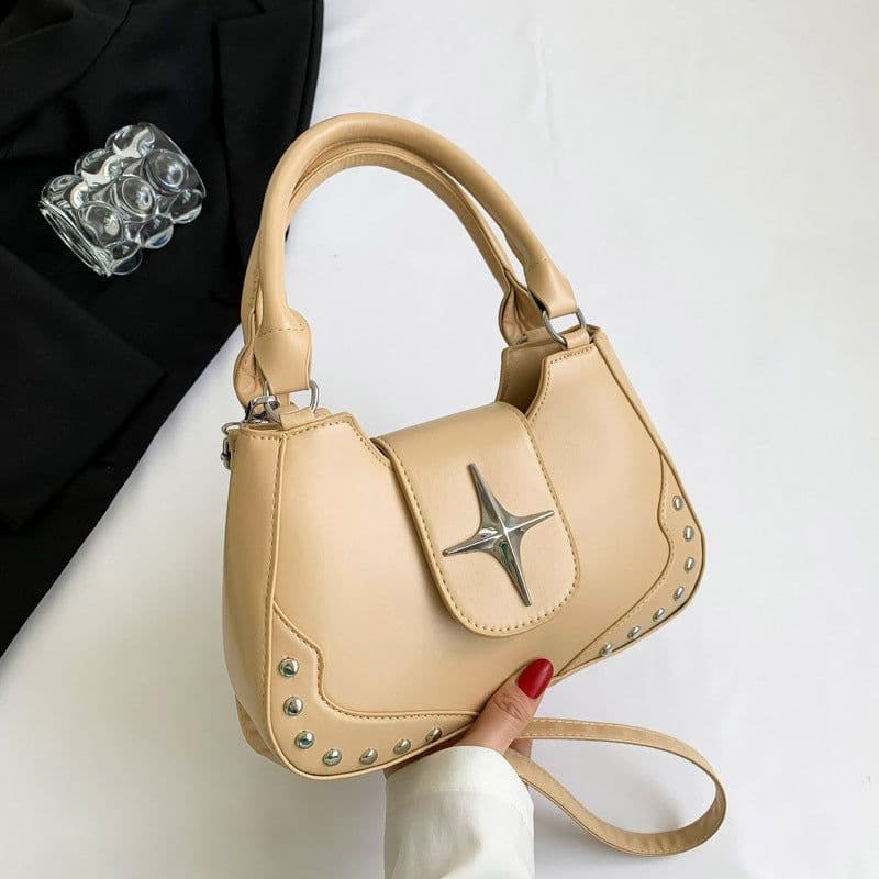 image-Women's Fashion Simple Casual Portable Messenger Bag