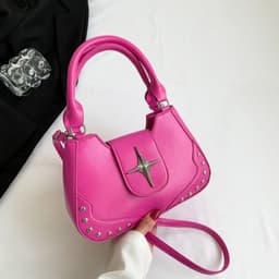 image-Women's Fashion Simple Casual Portable Messenger Bag