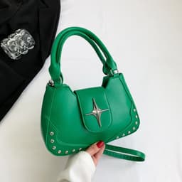 image-Women's Fashion Simple Casual Portable Messenger Bag