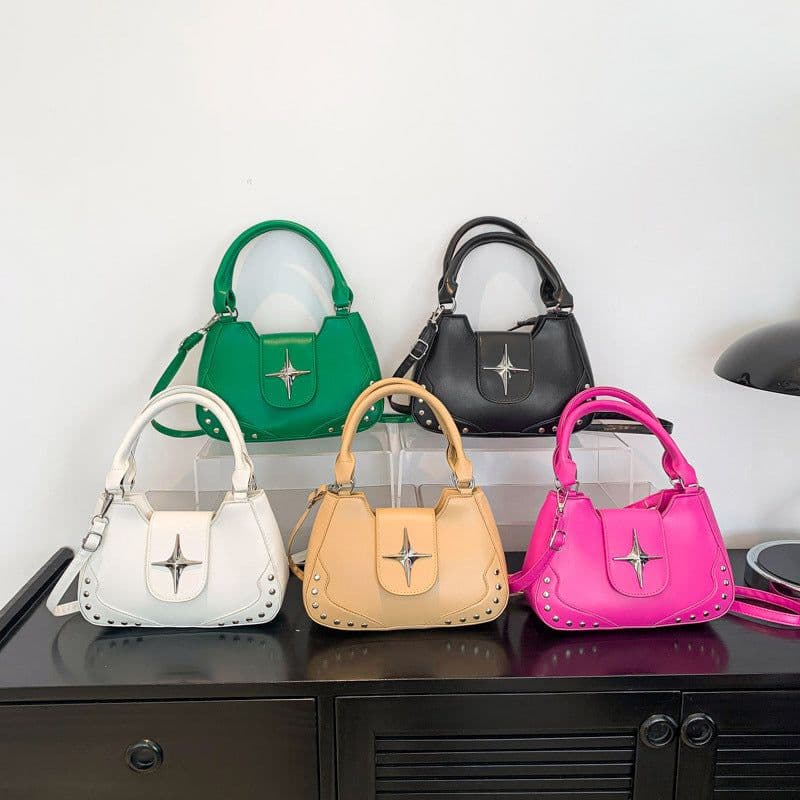 image-Women's Fashion Simple Casual Portable Messenger Bag