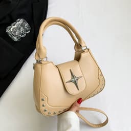 image-Women's Fashion Simple Casual Portable Messenger Bag