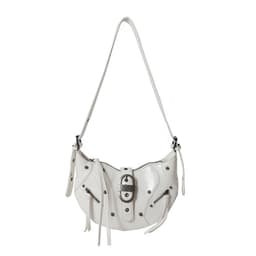 image-All-match Crescent Dumpling Leisure Commute French Rivet Motorcycle Bag