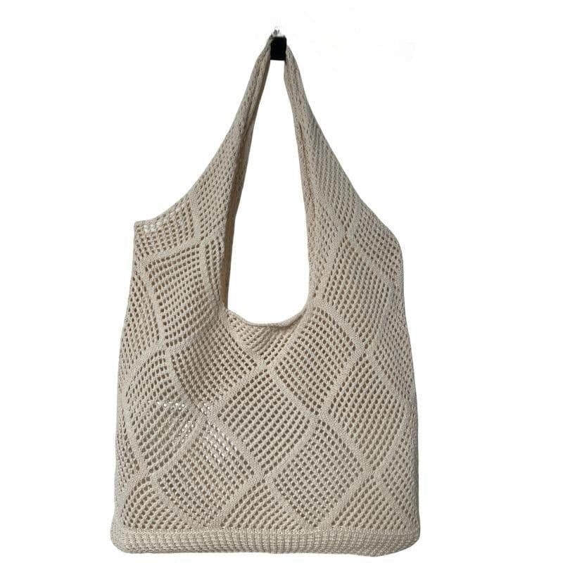 image-Women's Fashion Hollowed-out Shoulder Woven Bag