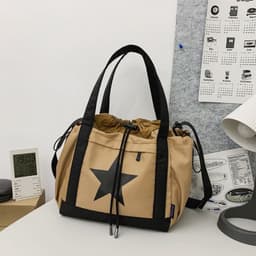 image-Canvas Bag Japanese All-match Crossbody Bag