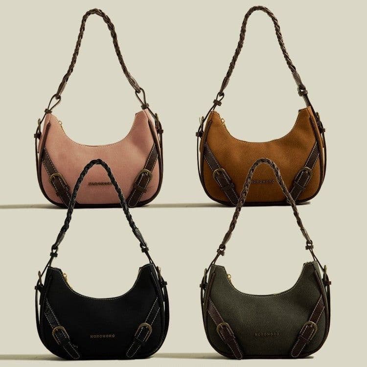 image-Retro Underarm Baguette Shoulder Selenodont Bag