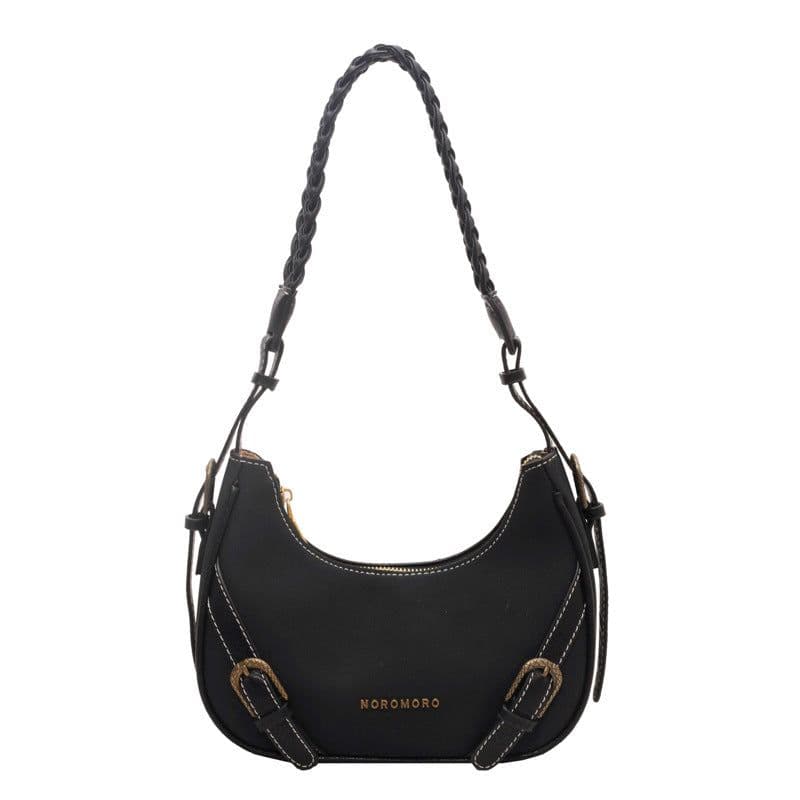 image-Retro Underarm Baguette Shoulder Selenodont Bag