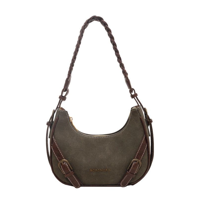 image-Retro Underarm Baguette Shoulder Selenodont Bag