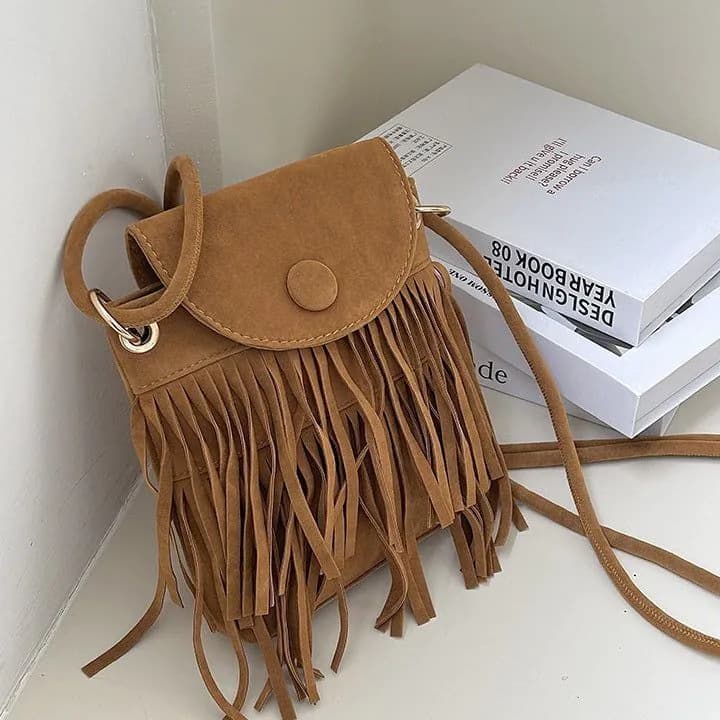 image-New Trendy Special-interest Design Tassel Phone Bag For Women