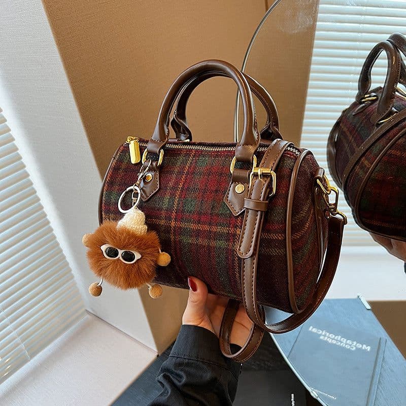 image-All-match Women's Portable Bucket Bag Niche Advanced Texture