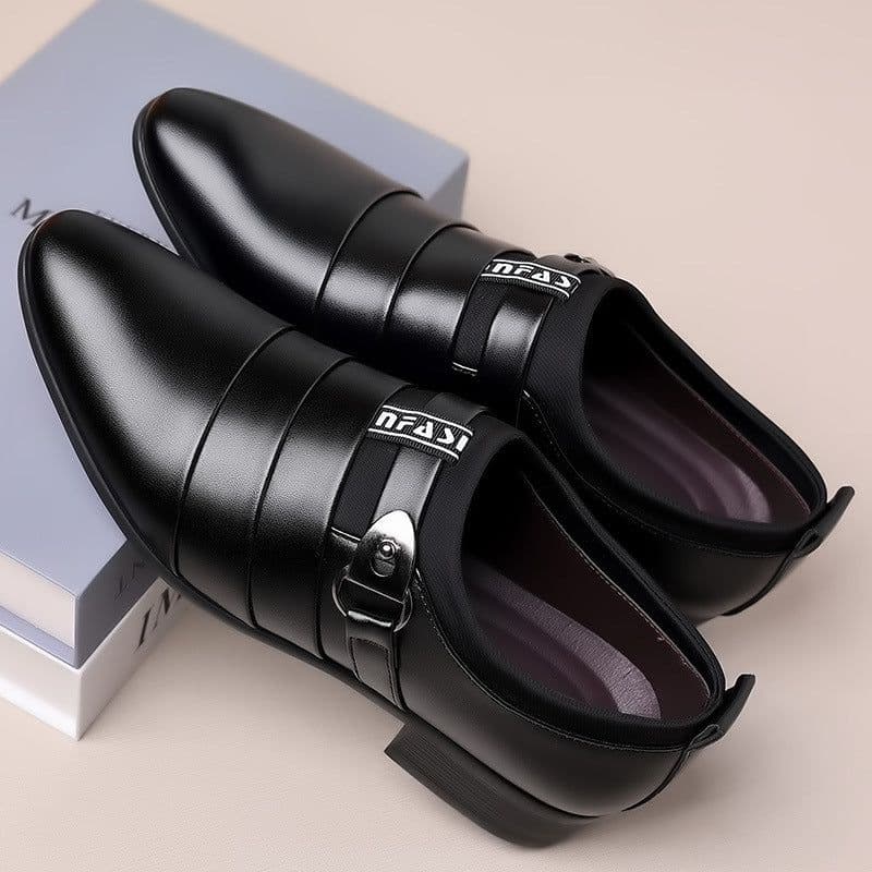 image-Men's Business Korean Version Pointed Casual Shoes
