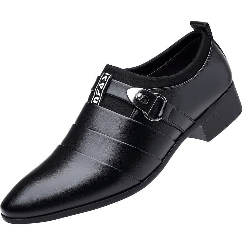 image-Men's Business Korean Version Pointed Casual Shoes