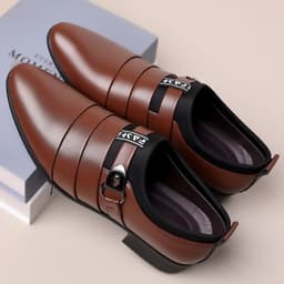 image-Men's Business Korean Version Pointed Casual Shoes