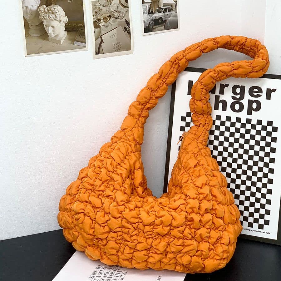 image-Cloud Pleated Crossbody Bag Women's Large Capacity Lightweight